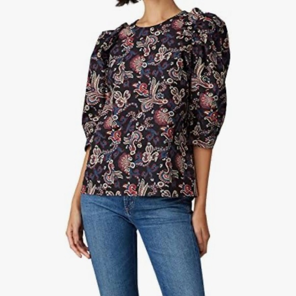 ba&sh Rym Blouse, Noir - Picture 3 of 12